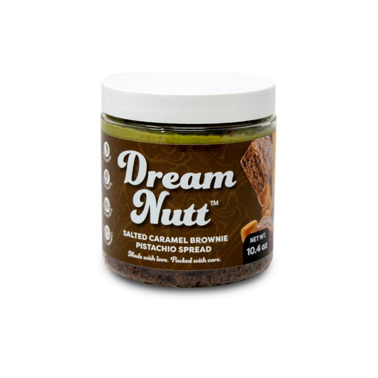 Dubai Chocolate Brownie in a Jar - Pistachio Treat Crunchy Dessert, 10.4oz Jar Spread